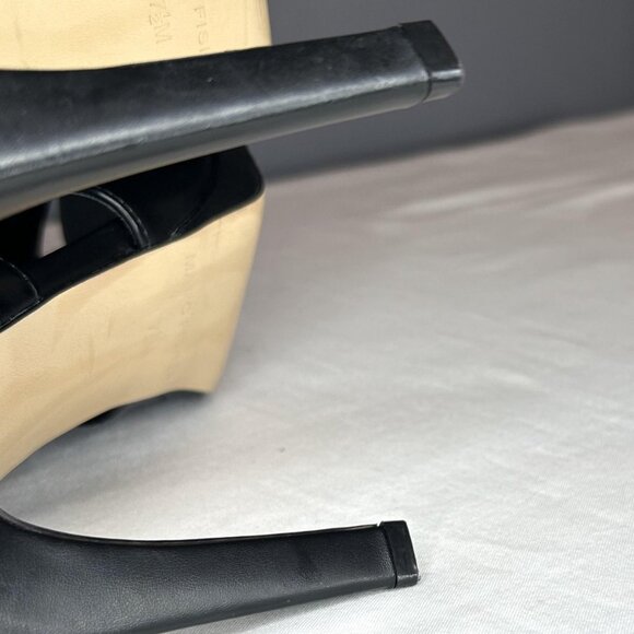 Marc Fisher Shoes Black Mahiya2 Studded Peep Toe Heels Booties - Picture 7 of 16